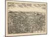 1909, Pawling 1909 Bird's Eye View, New York, United States-null-Mounted Giclee Print