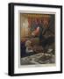 1909 Political Cartoon About the Income Tax, Which Came True in 1913-null-Framed Art Print