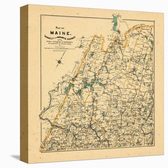 1909, Rangeley, Maine-null-Stretched Canvas