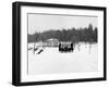 1909 Rolls-Royce Silver Ghost in Snow, France, C1909-null-Framed Photographic Print