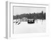 1909 Rolls-Royce Silver Ghost in Snow, France, C1909-null-Framed Photographic Print