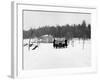 1909 Rolls-Royce Silver Ghost in Snow, France, C1909-null-Framed Photographic Print