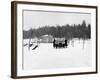 1909 Rolls-Royce Silver Ghost in Snow, France, C1909-null-Framed Photographic Print