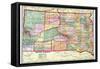 1909, State Map, South Dakota, United States-null-Framed Stretched Canvas