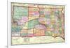 1909, State Map, South Dakota, United States-null-Framed Giclee Print