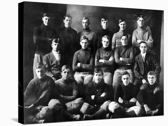 1910 Abilene High School Football Team, on Which President Dwight Eisenhower Played-null-Stretched Canvas