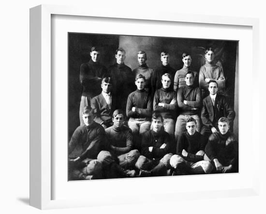 1910 Abilene High School Football Team, on Which President Dwight Eisenhower Played-null-Framed Photo