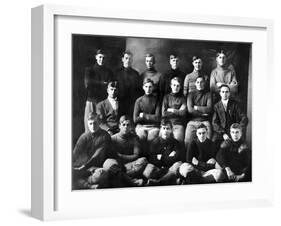 1910 Abilene High School Football Team, on Which President Dwight Eisenhower Played-null-Framed Photo