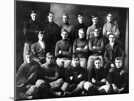 1910 Abilene High School Football Team, on Which President Dwight Eisenhower Played-null-Mounted Photo