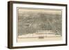 1910 Chicago Map-N^ Harbick-Framed Premium Giclee Print