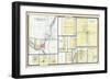 1910, Comstock, Sear's, Fulton, Cooper, Gardner's Corners, Gourdneck, Richland Junction, Kalamazoo-null-Framed Giclee Print