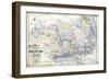 1910, Delaware County Road MAp, Pennsylvania, United States-null-Framed Giclee Print