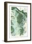 1910, East Penobscot Bay Chart with Background, Maine, Unit-null-Framed Giclee Print