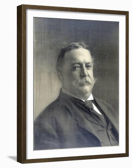 1910 Head and Shoulders Portrait of Republican President William Howard Taft-null-Framed Photo