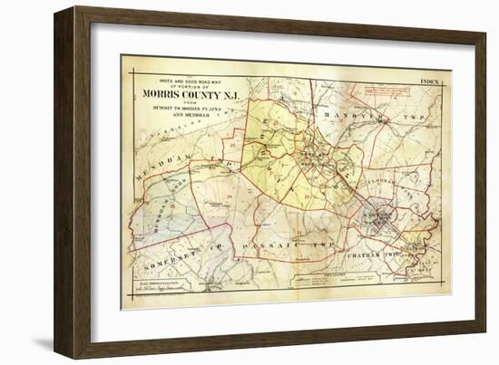 1910, Morris County, New Jersey, United States-null-Framed Giclee Print