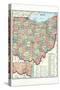 1910, State Map, Ohio, United States-null-Stretched Canvas