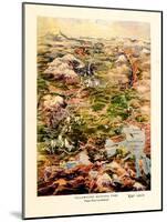 1910, Yellowstone 1910 Bird's Eye View, Wyoming, United States-null-Mounted Giclee Print