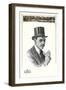 1910s Dunlap and Co. Man's Hat Illustration-null-Framed Art Print