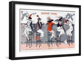 1910s France La Vie Parisienne Magazine Plate-null-Framed Giclee Print