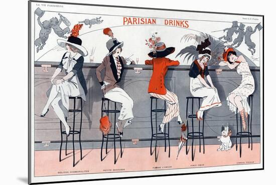 1910s France La Vie Parisienne Magazine Plate-null-Mounted Giclee Print