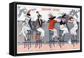 1910s France La Vie Parisienne Magazine Plate-null-Framed Stretched Canvas