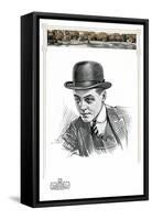 1910s Men's Hat Illustration-null-Framed Stretched Canvas