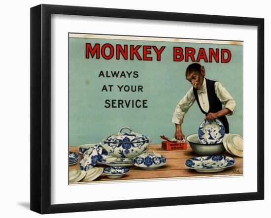 1910s UK Monkey Brand Magazine Advertisement-null-Framed Giclee Print