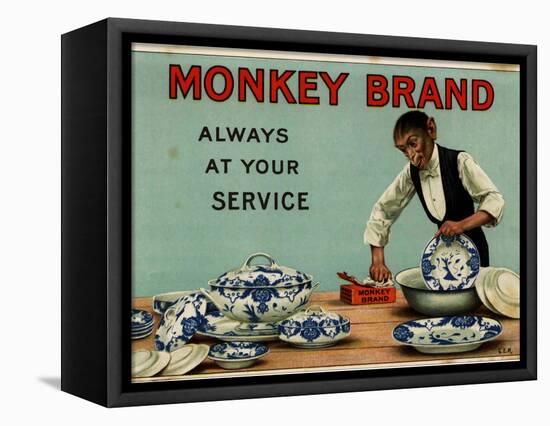 1910s UK Monkey Brand Magazine Advertisement-null-Framed Stretched Canvas