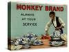 1910s UK Monkey Brand Magazine Advertisement-null-Stretched Canvas