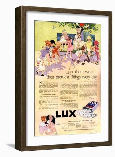 1910s USA Lux Magazine Advertisement-null-Framed Giclee Print