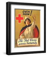 1910s USA The Red Cross Poster-null-Framed Premium Giclee Print