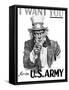 1910s WWI I Want You Uncle Sam United States Army Recruiting Poster by Artist J.M. Flagg-null-Framed Stretched Canvas