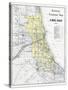 1911, Chicago Railroad Map 1911, Illinois, United States-null-Stretched Canvas