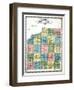 1911, Henry County Outline Map, Illinois, United States-null-Framed Giclee Print