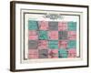 1911, Martin County Outline Map, Minnesota, United States-null-Framed Giclee Print