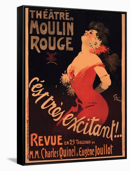 1911 Moulin Rouge C’est Très Excitant-Jules-Alexandre Grün-Framed Stretched Canvas