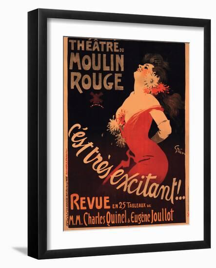 1911 Moulin Rouge C’est Très Excitant-Jules-Alexandre Grün-Framed Premium Giclee Print