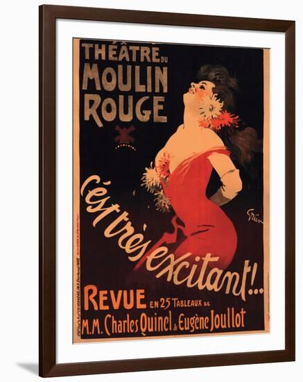 1911 Moulin Rouge C’est Très Excitant-Jules-Alexandre Grün-Framed Giclee Print