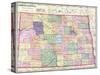 1911, North Dakota State Map, North Dakota, United States-null-Stretched Canvas