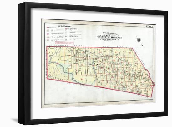 1911, Philadelphia, Ward 22, Pennsylvania, United States-null-Framed Giclee Print