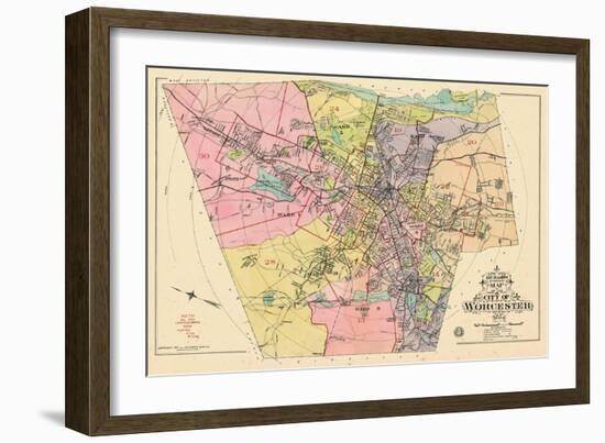 1911, Worcester, Massachusetts, United States-null-Framed Giclee Print