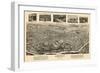 1912, Asheville Bird's Eye View, North Carolina, United States-null-Framed Giclee Print