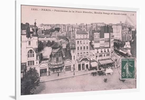 1912 Carte Postal Moulin Rouge-null-Framed Giclee Print