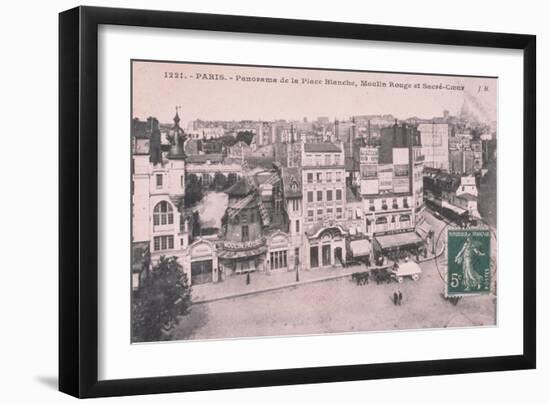 1912 Carte Postal Moulin Rouge-null-Framed Giclee Print