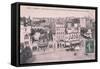 1912 Carte Postal Moulin Rouge-null-Framed Stretched Canvas