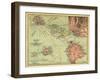 1912, Hawaii State Map, Hawaii, United States-null-Framed Giclee Print