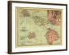 1912, Hawaii State Map, Hawaii, United States-null-Framed Giclee Print