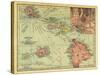 1912, Hawaii State Map, Hawaii, United States-null-Stretched Canvas