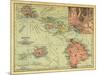 1912, Hawaii State Map, Hawaii, United States-null-Mounted Giclee Print