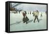 1912 Ice Hockey in Swiss-null-Framed Stretched Canvas